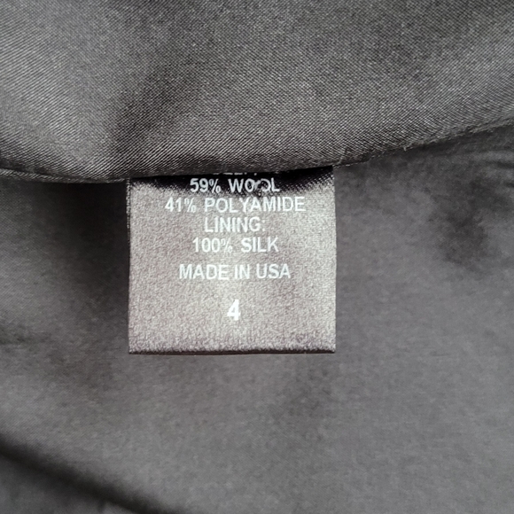 ADAM Lippes Gaberdine Halter Midi Shirt Dress Wool 4 black - Picture 12 of 15